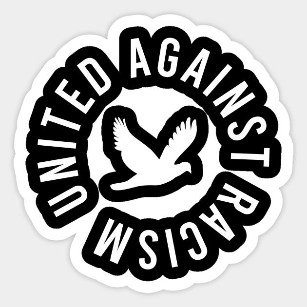 United against racism Sticker by cypryanus